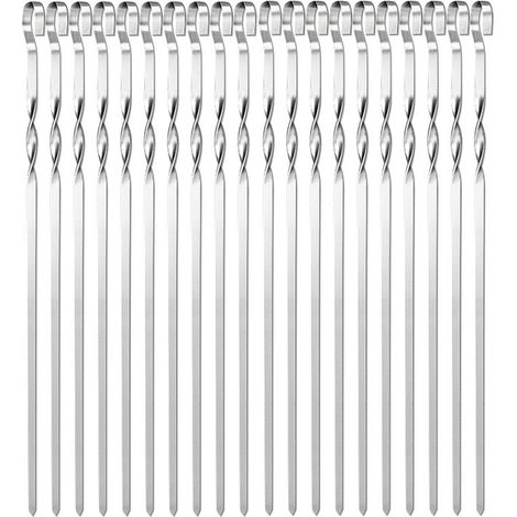 bâtons de brochettes en pour barbecue Acier inoxydable Acier (1/3)