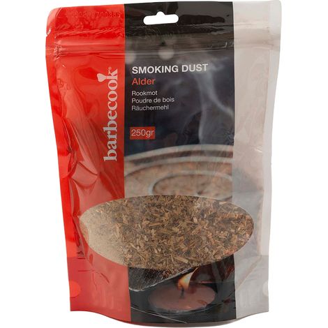 Sciure de bois d'aulne pour fumage à froid – Arôme doux pour viandes et crustacés – 250 g – Barbecook