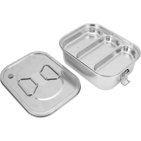 Auslaufsichere, wasserdichte Lunchbox mit großem Fassungsvermögen, Deckel und separaten Fächern tragbare und isolierte Lunchbox großes Modell