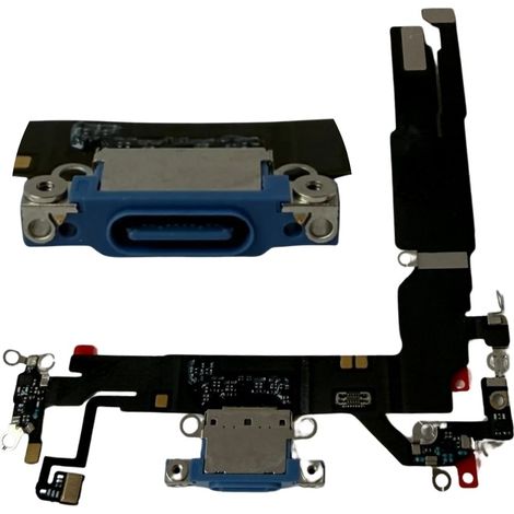 Conector de carga USB original ORG desmontado para iPhone 16 (azul ultramar) (1/4)