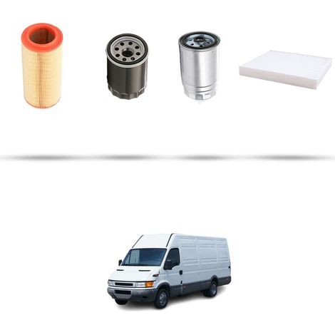 Kit tagliando 4 filtri compatibile con Iveco Daily III 35-11 Turbo 78kw dal 1999 (1/5)