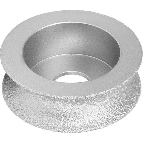 Meule Diamant Brasée Concave 7,3 cm pour Verre Céramique Pierre Épaisseur 2,0 cm