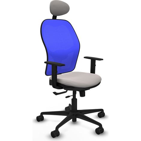 Sedia da ufficio piqueras y crespo Jorquera bianco pelle sintetica (1/2)