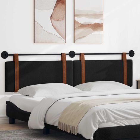 vidaXL Tête de lit suspendue Noir PU antique (1/5)