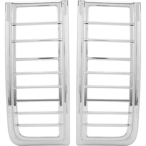 Garniture de couvercle de feu arrière brillant, 2 pièces, cadre de lunette d'abat-jour de remplacement pour Hummer H2 2003 – 2009.