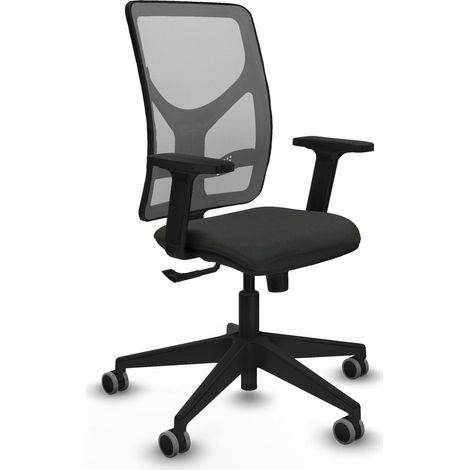 Chaise de bureau piqueras y crespo Motilla noir mousse épaisse (1/2)