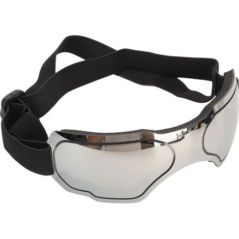 Lunettes de protection pour chien contre le vent et les UV, lunettes anti-poussière pour chiens de taille moyenne et grande, argent (1/5)