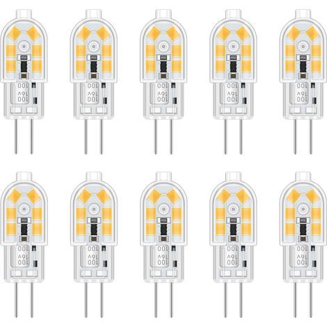 Lot de 10 Ampoule G4 LED 12V 2W Blanc Neutre 4000K Non-dimmable pour Hotte Cuisine Lustre (1/5)
