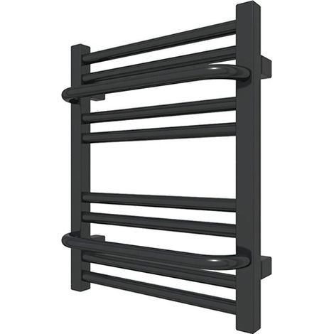 Scaldasalviette ad acqua calda nero 500mm di altezza e 300mm di larghezza - 143 Watt - LIM500/300SXN