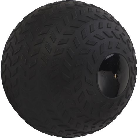 Ballon lesté en PVC, ballon de sable, ballon de pneu, ballon de musculation pour lancer, rebondir et frapper, noir, 4 kg, 23 cm (1/5)