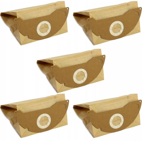 5 sacs en papier pour Karcher WD2 A2004 2054 MV2 6.904-322.0 (1/4)