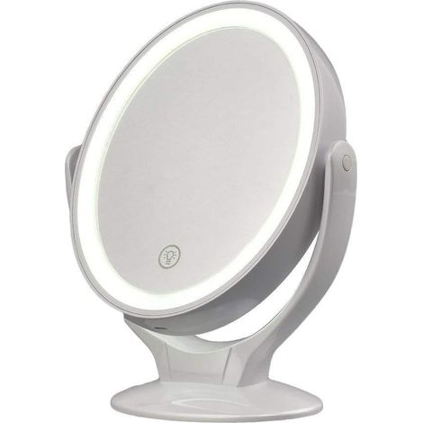 Doppelseitige Lupe, Kosmetikspiegel mit LED-Beleuchtung 170 