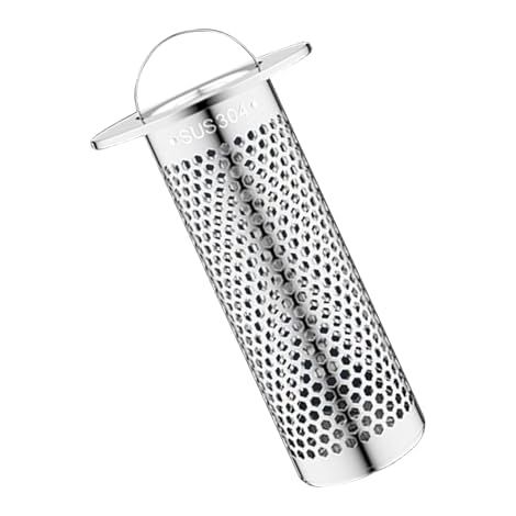 Panier-filtre pour évier de cuisine, crépine pour évier de buanderie Filtre de vidange en acier inoxydable à mailles fines, résistant à la rouille Panier-filtre avec poignée (1/5)