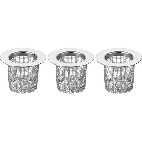 Série d'éviers de salle de bain 3 pièces pour trous de drainage de 1,38 "- 2" de diamètre, série d'éviers en acier inoxydable profond de 40 mm / 1,57 "pour drains de douche et drains de sol (1/2)