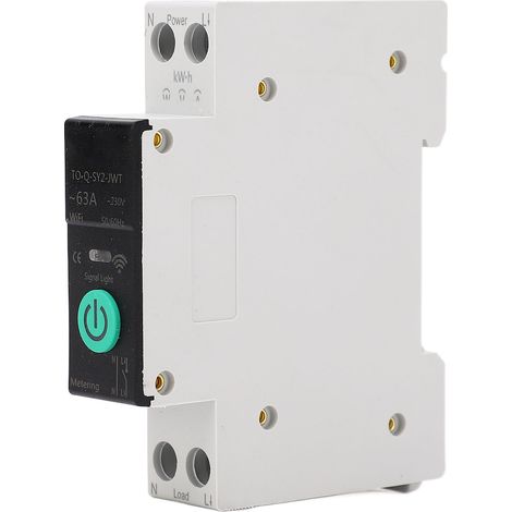 Interrupteur intelligent WiFi Tongou 90V-240V, disjoncteur connecté TO-Q-SY2-JWT, pilotage à distance, protection circuit, compatible maison intelligente. (1/5)