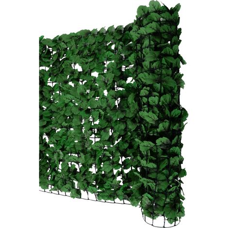Brise-vue pour balcon N77, brise-vue pour balcon terrasse clôture 500x150cm feuille foncée (1/5)