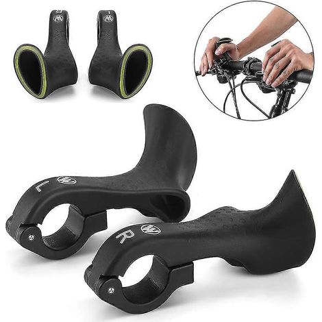 paire d'embouts de guidon pour VTT, diamètre 22,2 mm, poignées ergonomiques en nylon, design ergonomique (1/5)