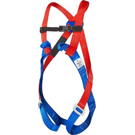 Bretelles de travail confortables — Design dorsal en X avec motif écaille — Fermoirs rapides — Matériau polyester soulageant la pression sur le bas du dos