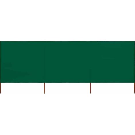 Paravent Cloison de séparation 3 panneaux - Séparateur de Jardin Tissu 400 x 80 cm Vert BV776898 - BonneVie (1/5)