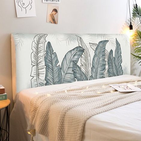 Copritestiera XL per testiere di altezza compresa tra 50 e 65 cm, lunghezza 190 cm e spessore inferiore a 30 cm. Copritestiera antipolvere. (1/5)