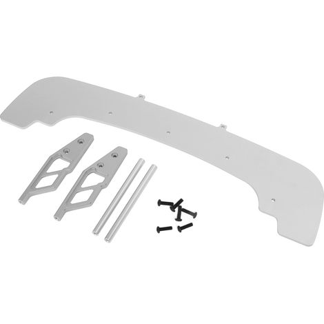310 mm Frontstoßstange aus Aluminiumlegierung für ARRMA 1/7 und 1/8 RC-Cars, Ersatz- und Upgrade-Teil, silberfarben. (1/5)
