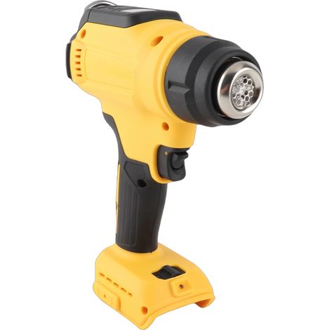 Pistolet à air chaud portable, rechargeable et sans fil, chauffe rapide de 30 °C à 550 °C, avec 3 buses, 300 W, pour batterie DCB200 18 V (1/5)