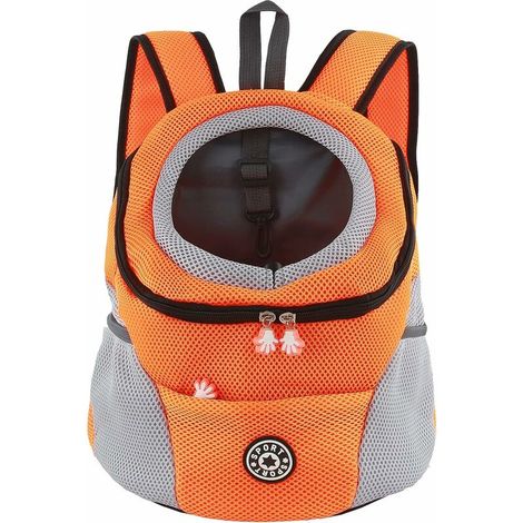 Sac à dos de transport pour chien, petit sac de voyage pour animaux de compagnie, sac avant pour chiot avec soutien lombaire (1/4)