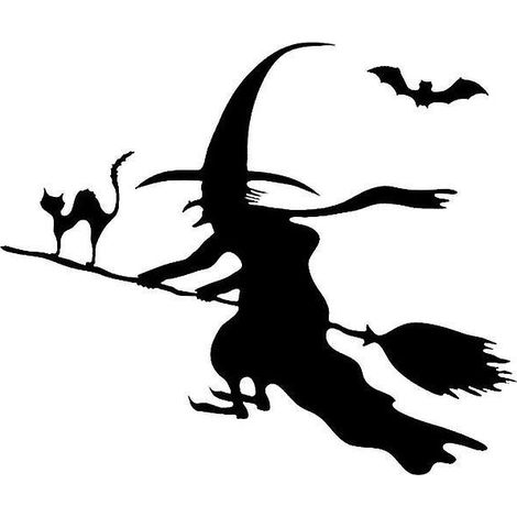 1 Stück Halloween-Hexenaufkleber
