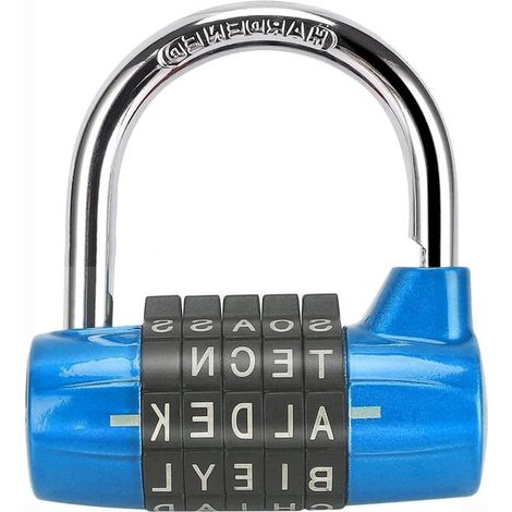 Sicheres 5 stelliges Reise Zahlenschloss, für Koffer und Gepäck Blau (1/5)