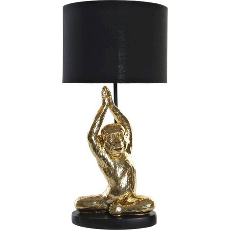 Lampe de salon design singe doré unique - Doré et noir (1/4)