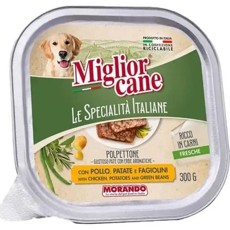 MIGLIOR CANE SPECIALITÀ PATE DA 300 GR POLLO PATATE E FAGIOLINI
