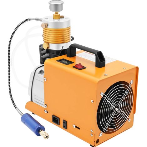 Pompe à air électrique, 300Bar haute pression, design portable, 220V, JAUNE (1/2)