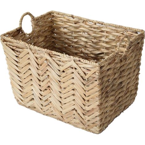 CALICOSY - Panier haut en jacinthe d'eau grand modèle - L52xH37 cm (1/5)