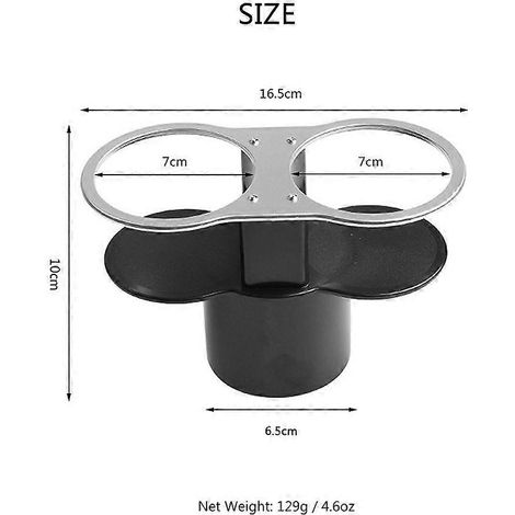 Porte-gobelet de voiture, porte-bouteille, support double porte-gobelet, porte-gobelets en plastique pour voiture (1/5)