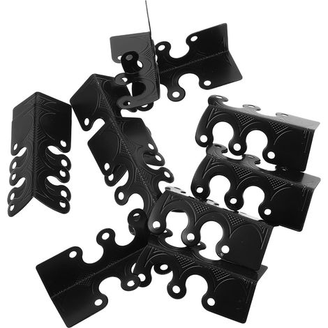 10 protections d'angle métalliques vintage pour boîtes et meubles en (1/5)