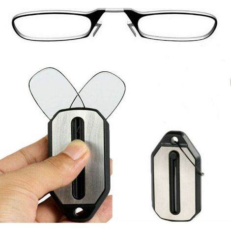 Mini pince-nez Lunettes de lecture portables sans monture 100 (1/5)
