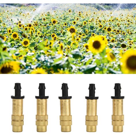 Manguera de riego – pulverizador agrícola de cobre – 100 unidades para 4/7 mm – pulverizador para plantas y jardines (1/5)