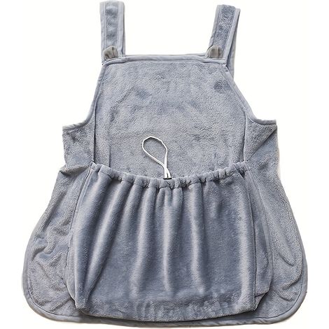 Niche pour chat, bavoir à caresser le chat, vêtement à caresser le chat, tablier à caresser le chat, vêtement spécial pour caresser le chat, taille unique, gris (1/4)