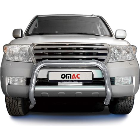 Pare-Buffle Avant Pour Toyota Land Cruiser V8 2007-2012 Acier Argent (1/5)