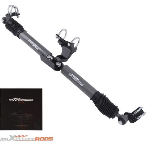 Maxpeedingrods – Double stabilisateur de direction pour Jeep Wrangler JK 2 portes 2007-2017 – Installation boulonnée – Améliore le contrôle des pneus de 35" et plus