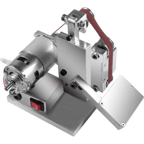 Pulidora ajustable de 4500 a 9000 RPM, mini lijadora para bricolaje con correas y llave incluidas