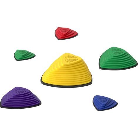 AMXCNOY Ensemble de 6 dalles de jardin, antidérapantes, empilables, pour une utilisation intérieure et extérieure, couleurs assorties (1/5)