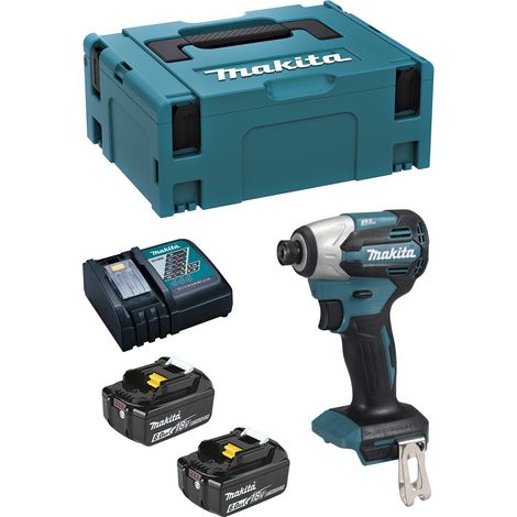 Avvitatore ad Impulsi MAKITA DTD158RXJ (2 x 6,0 Ah + DC18RC + MAKPAC 3) (1/5)