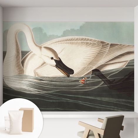 Papier peint intissé décoratif avec colle pour salon chambre et bureau Installation rapide Harmonie de la nature 152x104 cm (1/5)