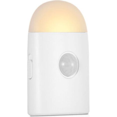 Veilleuse LED avec détecteur de mouvement (1 pièce), veilleuse rechargeable USB, veilleuse à capteur de luminosité, lampe de placard