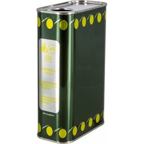 Lattina Per Olio 1 L Senza Tappo 2022 - 20 Pz