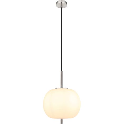 Globo - suspension - Blacky I - blanc - verre - Ø 30cm - E27 - (1/4)