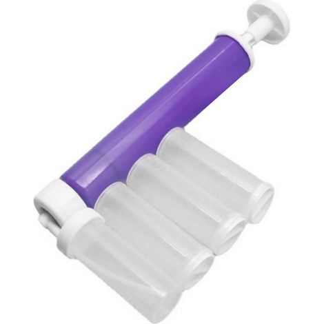 Cake Airbrush Duster Poudre Pulvérisateur Manuel Pulvérisation Outil Ensemble pour Boulangerie Décoration Violet