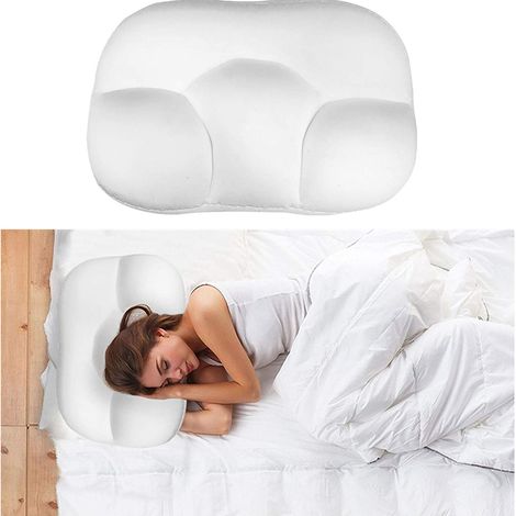 Coussin mémoire de forme Nuage Tout-en-un pour Bébé Nouveau-né, Oreiller Cervical Confortable pour Dormir et Allaitement (1/5)