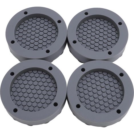 Washing Machine Anti-Vibration Pads, 4pcs Non Slip Silicone Mat for Washing Machine Feet with Suction Cup Washing Machine Foot Stabilizer (GREY) (1/5)